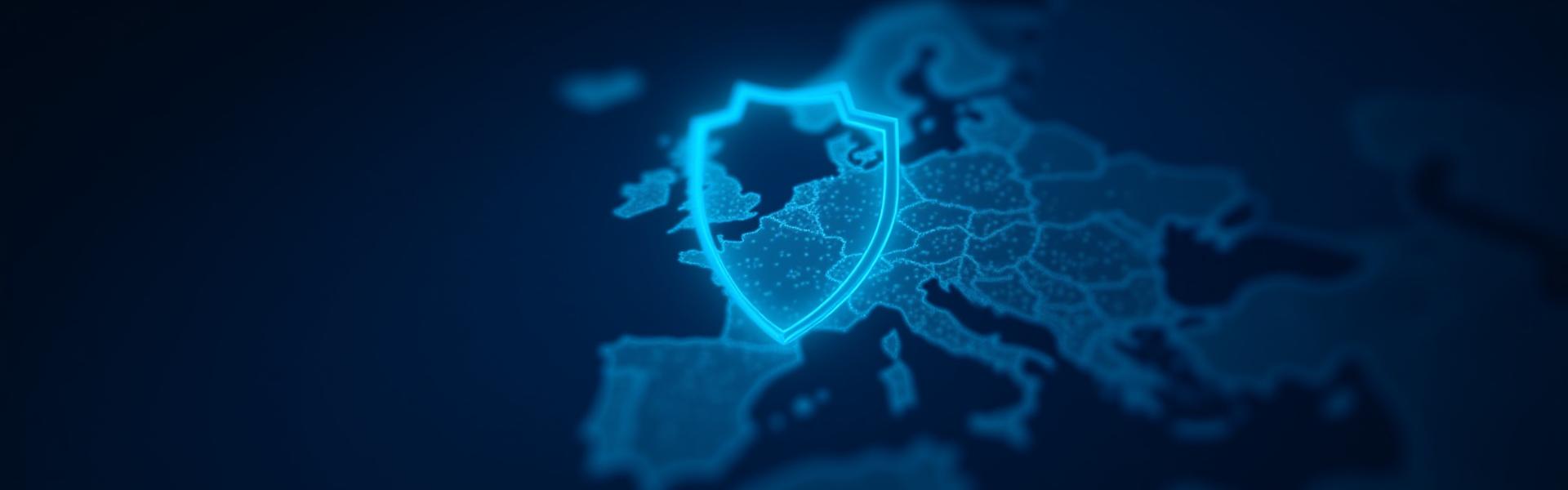 Digitális biztonság és adatvédelem absztrakt ábrázolása