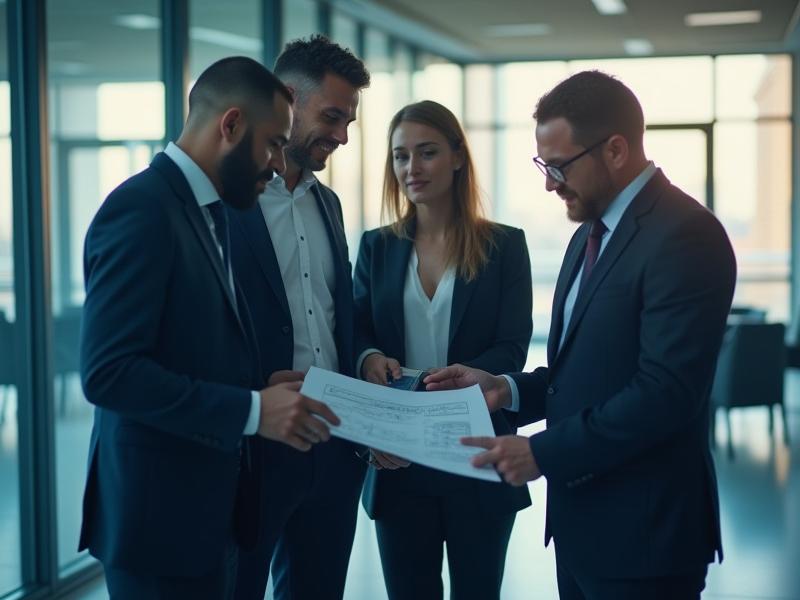 Borealis Freight logisztikai szakértő csapata egyeztetés közben a budapesti irodában